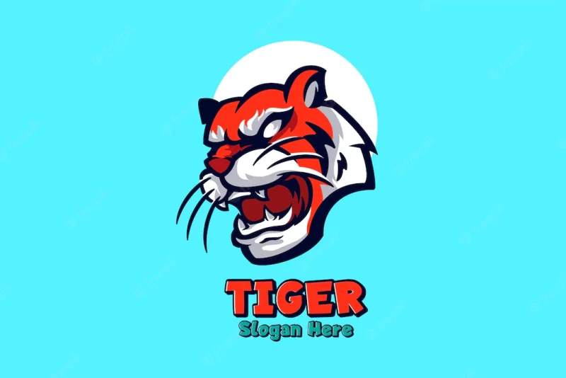 Tiger mascot logo Free Vector Tiger mascot logo Free Vector