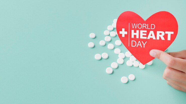 Top View World Heart Day Concept With Medicine 23 2148631037