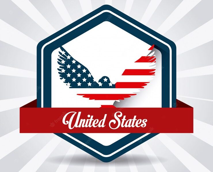 Usa design. independence day 4th july Free Vector