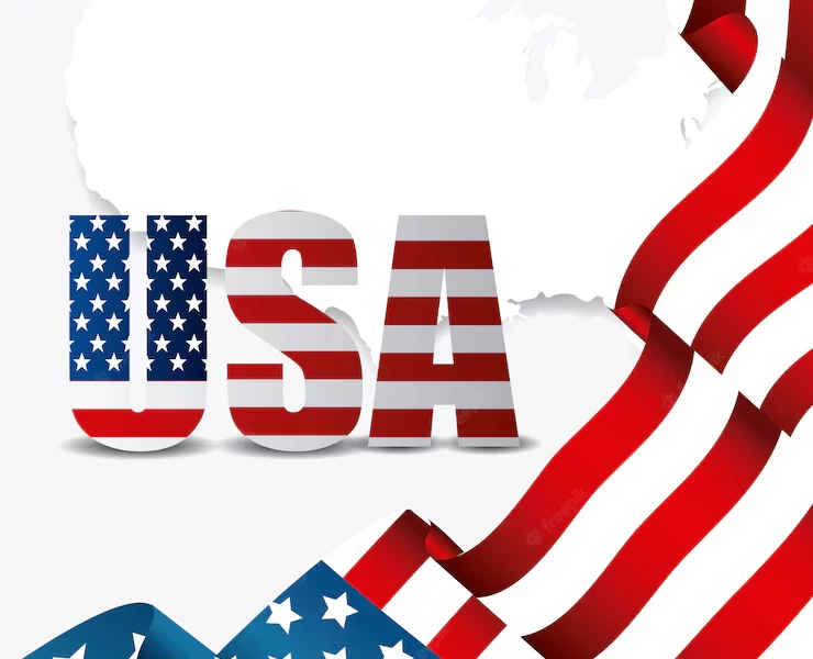 Usa design. independence day 4th july Free Vector