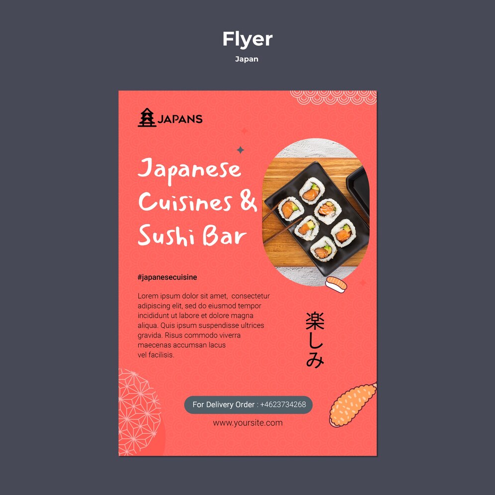 Vertical Flyer Template Japanese Cuisine Restaurant 23 2149256943