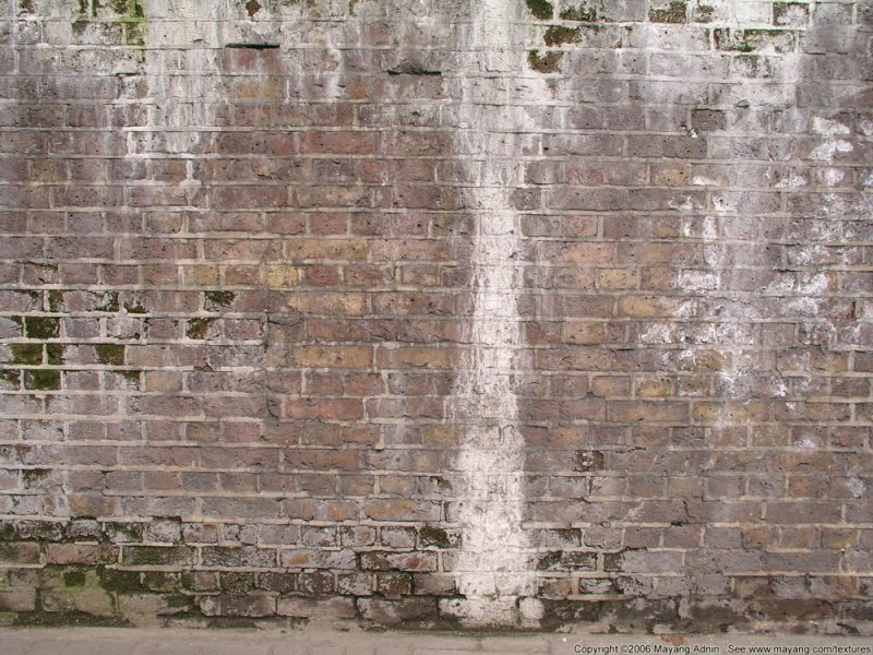 Water stained brick wall texture free image download