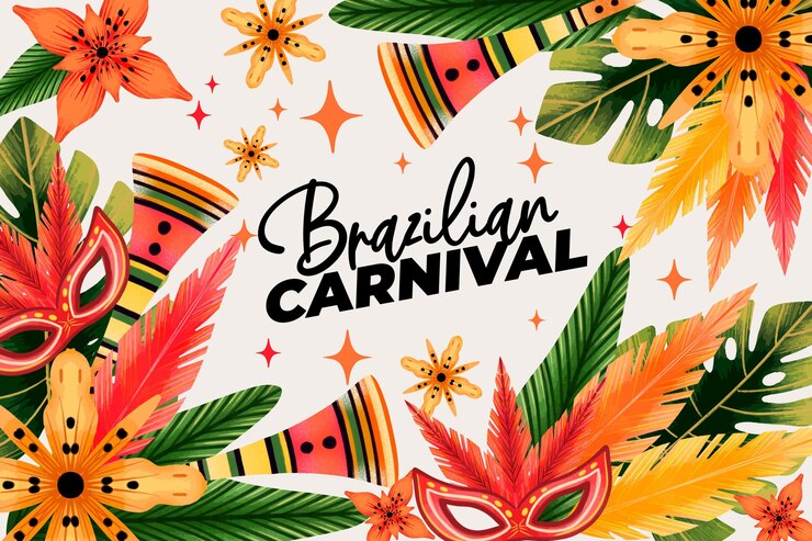 Watercolor brazilian carnival Free Vector