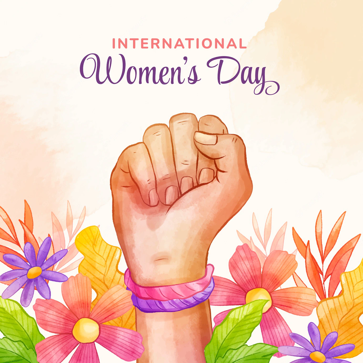 Watercolor International Women S Day Illustration 52683 82202