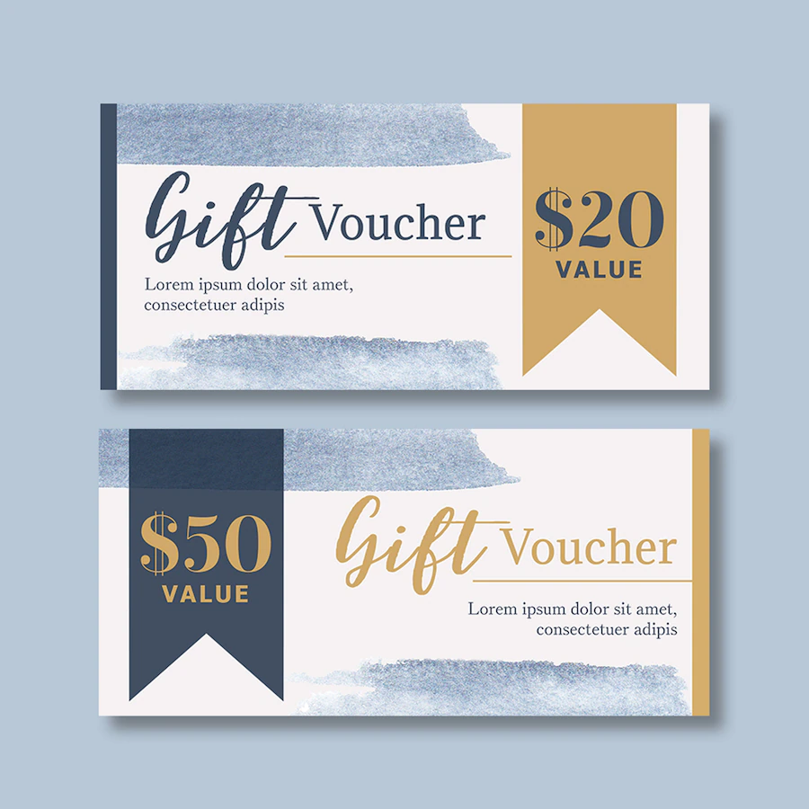 Watercolor Splash Brush Voucher Template 83728 600