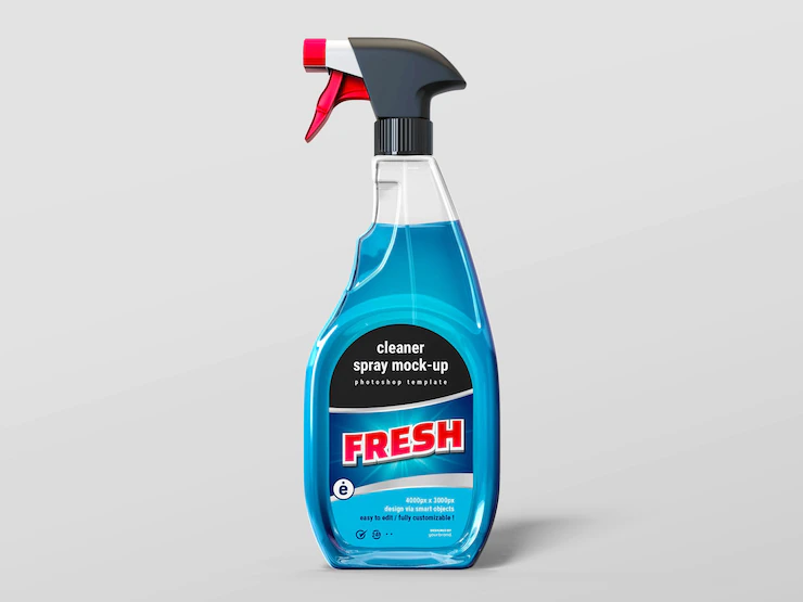 Window Cleaner Detergent Spray Mockup Template 1051 2938