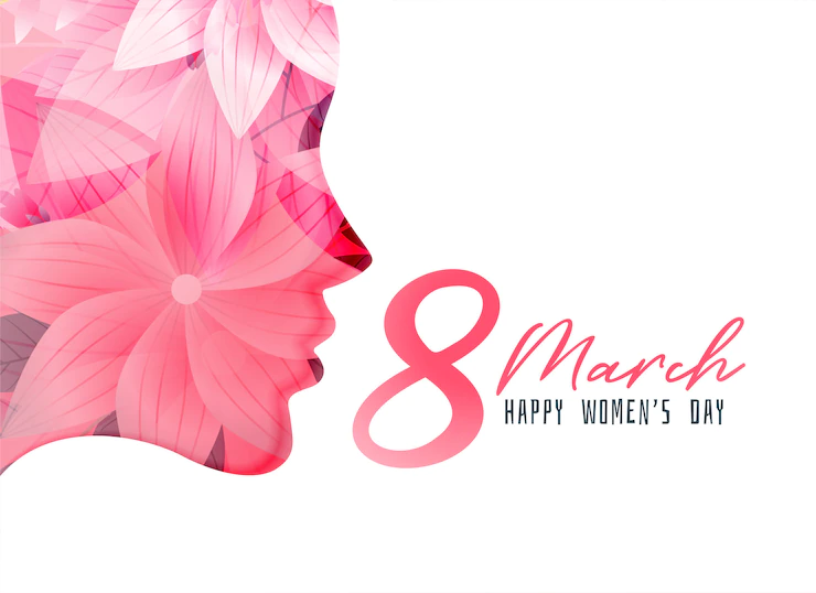 Women S Day Poster With Girl Face Made With Flower 1017 16917