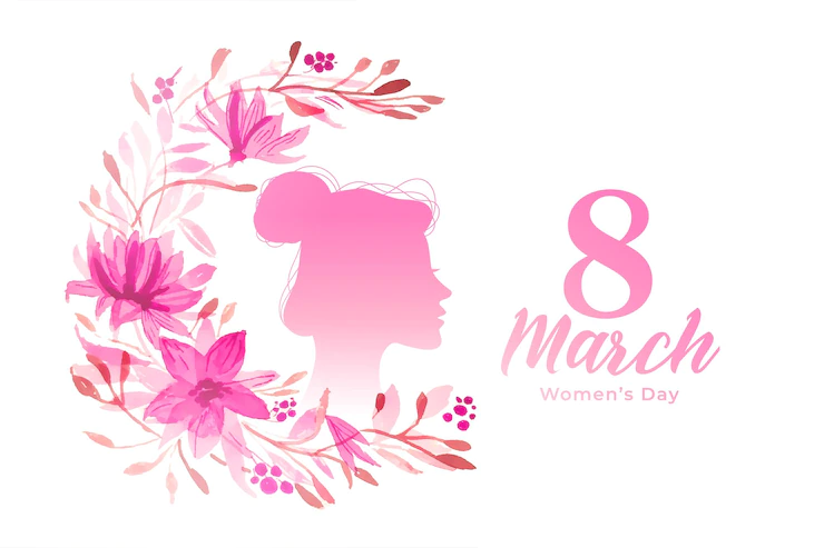 Womens Day Watercolor Greeting Flower Design 1017 36635