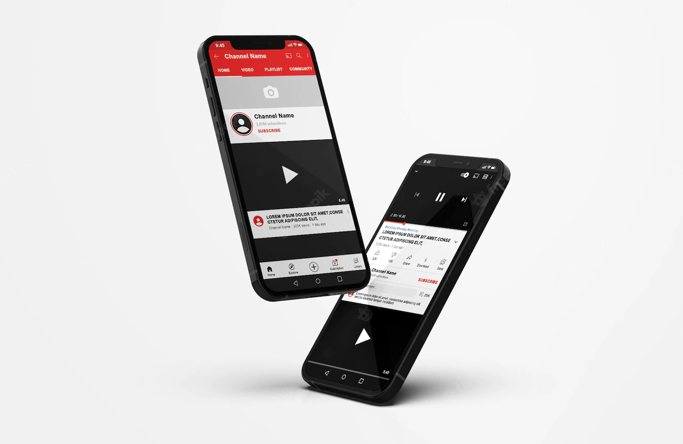 Youtube Mobile Phone Mockup 106244 1675