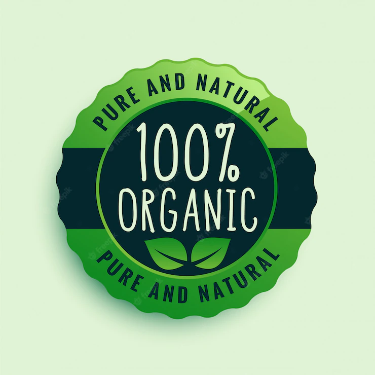 100 Organic Food Certified Label 1017 19669