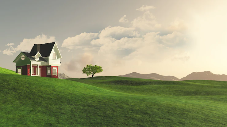 3d Render House Countryside 1048 13116