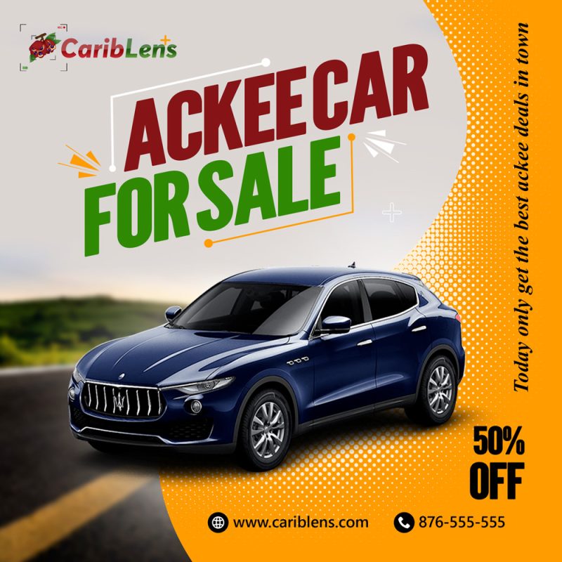 Sweet Ackee car deals promotion and sale flyer for Social media