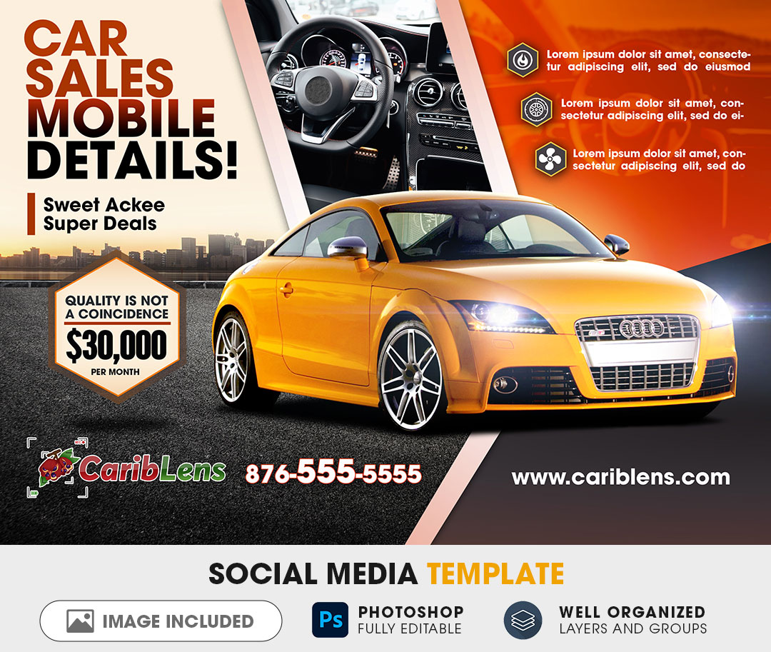 Car Sale Flyer Promotional Psd Template File Free Download