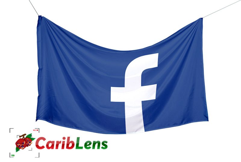 Facebook logo flag background Social Media 3D flag PNG