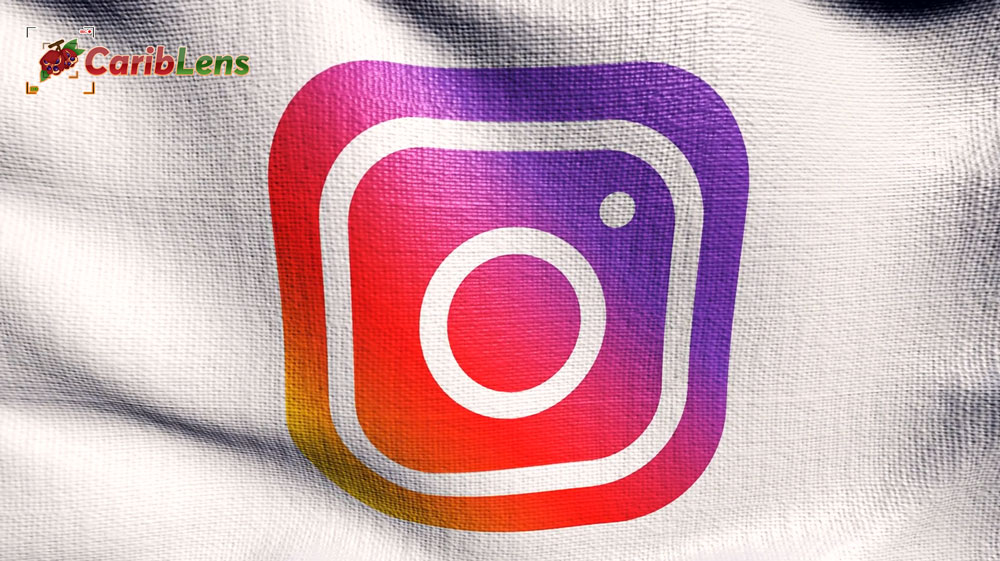 Instagram Logo On Animated Background Social Media 3d Flag Green Screen Video