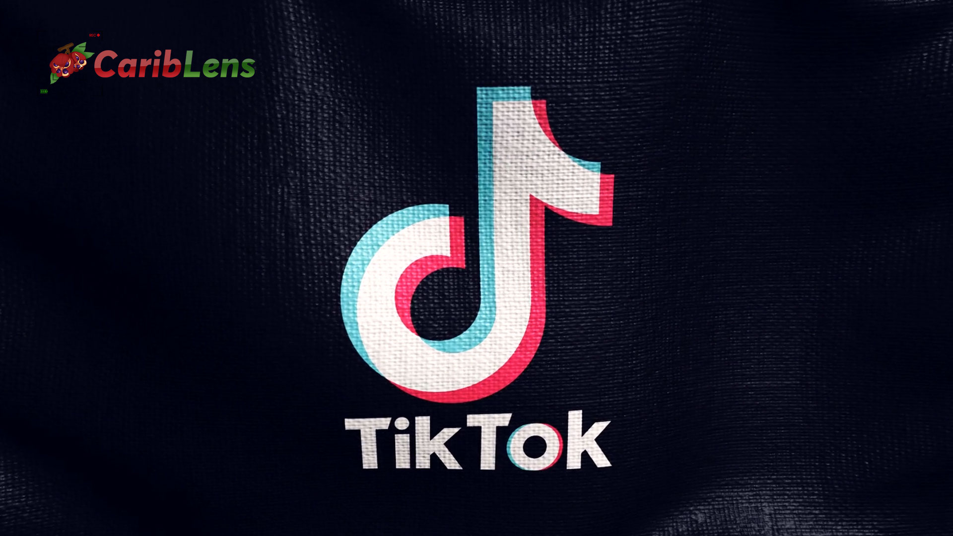 Tiktok Logo On Animated Background Social Media 3d Flag Green Screen Video