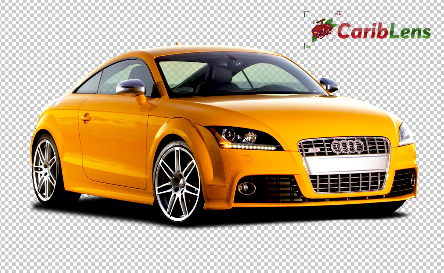 Yellow Audi Car Png Free Image Download