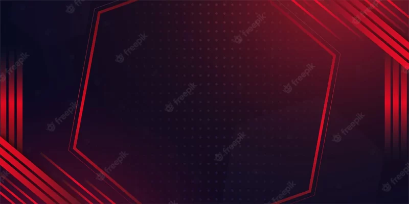 Abstract banner background with red shapes Free Vector