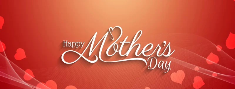 Abstract happy mother’s day beautiful banner Free Vector