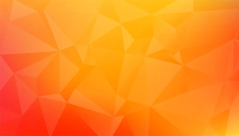 Abstract low poly orange yellow background Free Vector