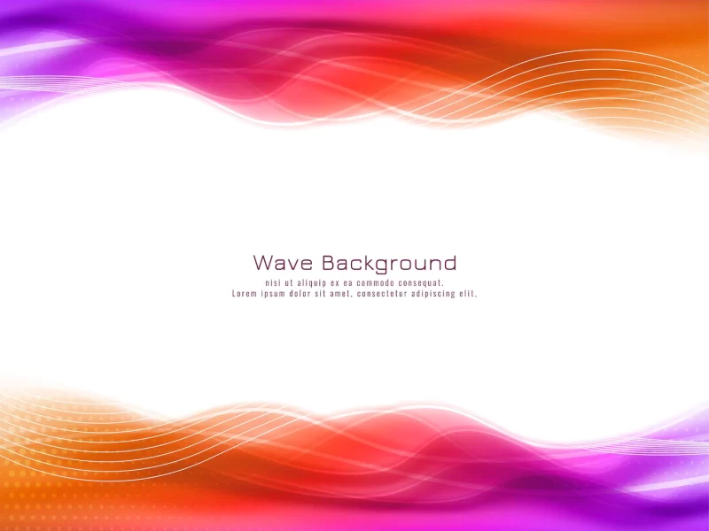 Abstract red and pink color wave design background vector Free Vector