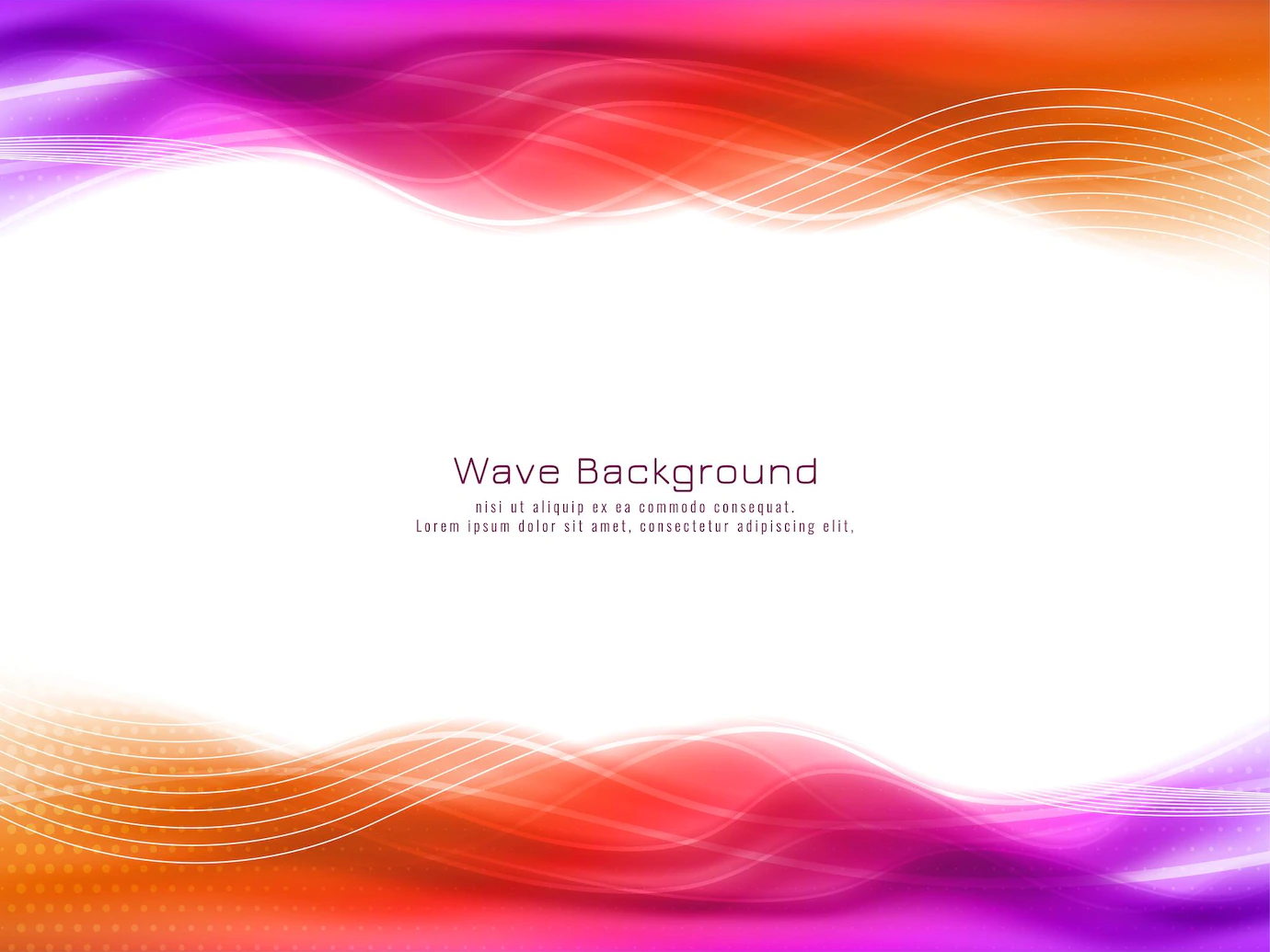 Abstract Red Pink Color Wave Design Background Vector 1055 13149