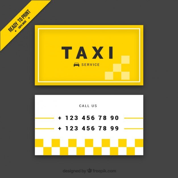 Abstract Yellow Card Taxi Driver 23 2147564329