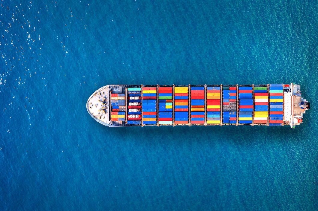 Aerial View Container Cargo Ship Sea 335224 720