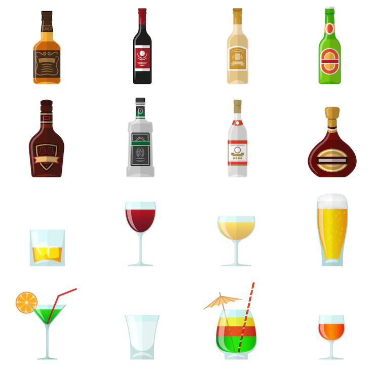 Alcohol Flat Icons 1284 10928