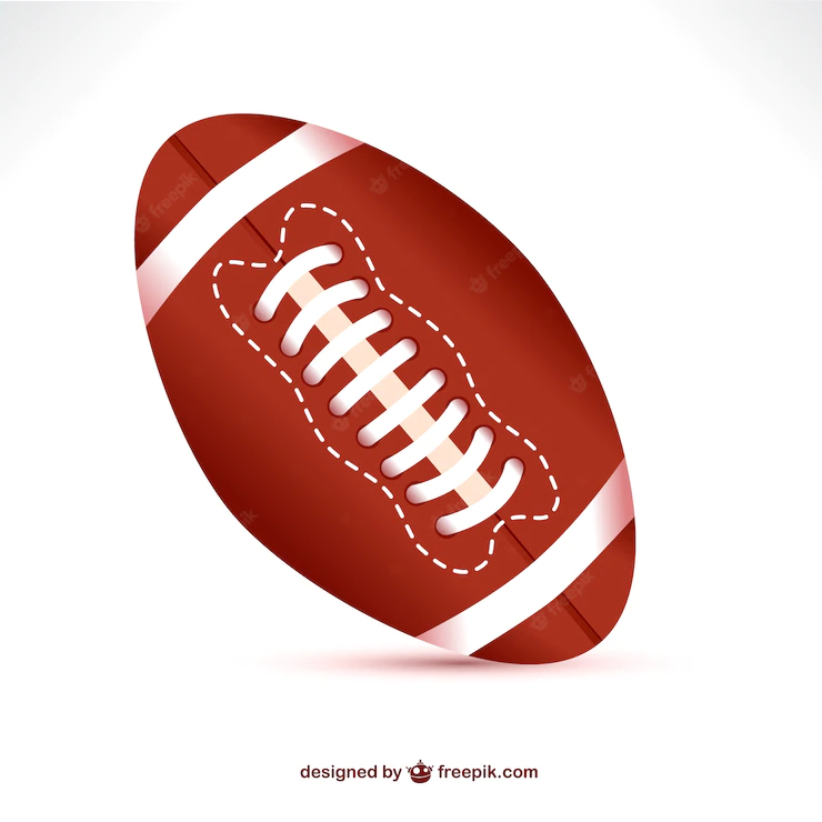 American football ball Free Vector