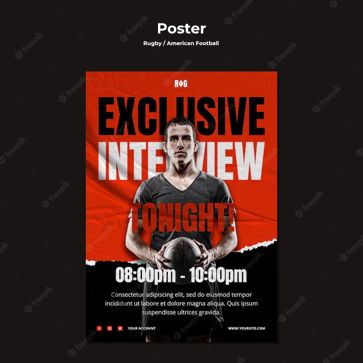 American Football Poster Template 23 2148818920