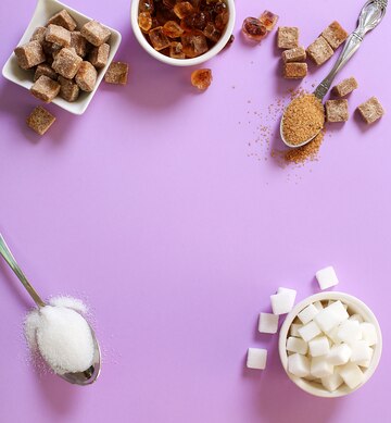 Assortment of different types of sugar Free Photo