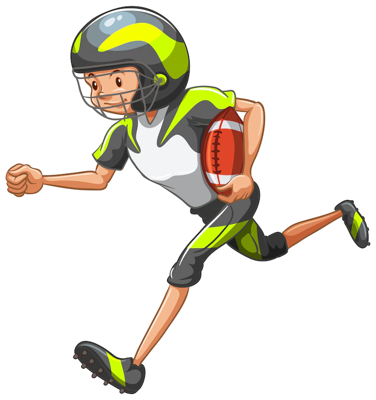 Athlete doing isolated Free Vector