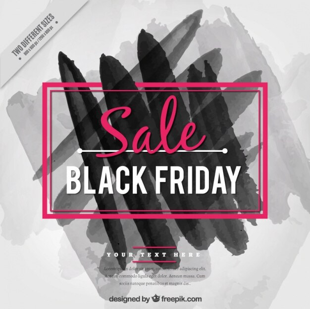 Background with black shapes for black Friday Free Vector