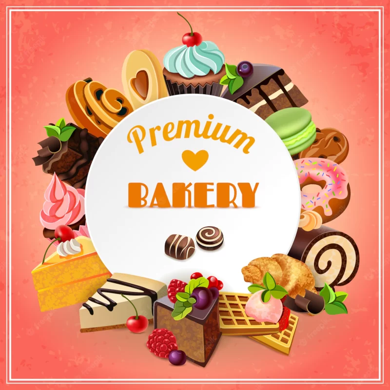 Bakery promo poster Free Vector