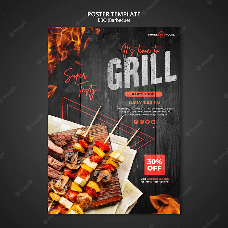 Barbecue House Print Template 23 2149084204