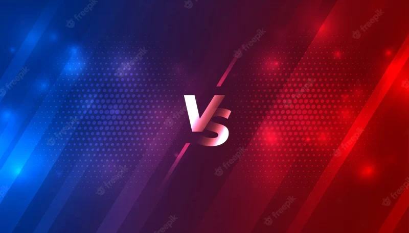 Battle versus vs background for sports game Free Vector