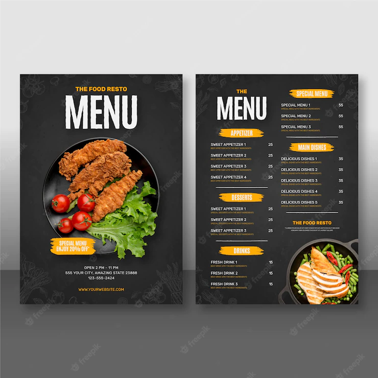 Beautiful Food Menu Design Template 23 2149061881