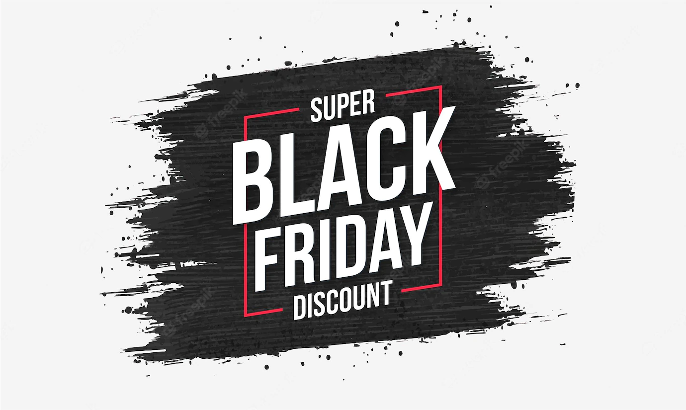 Black Friday Brush Banner Background 1361 3467