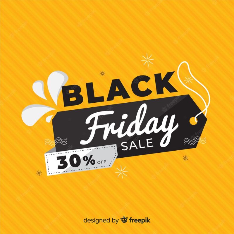 Black Friday concept in flat design Free Vector