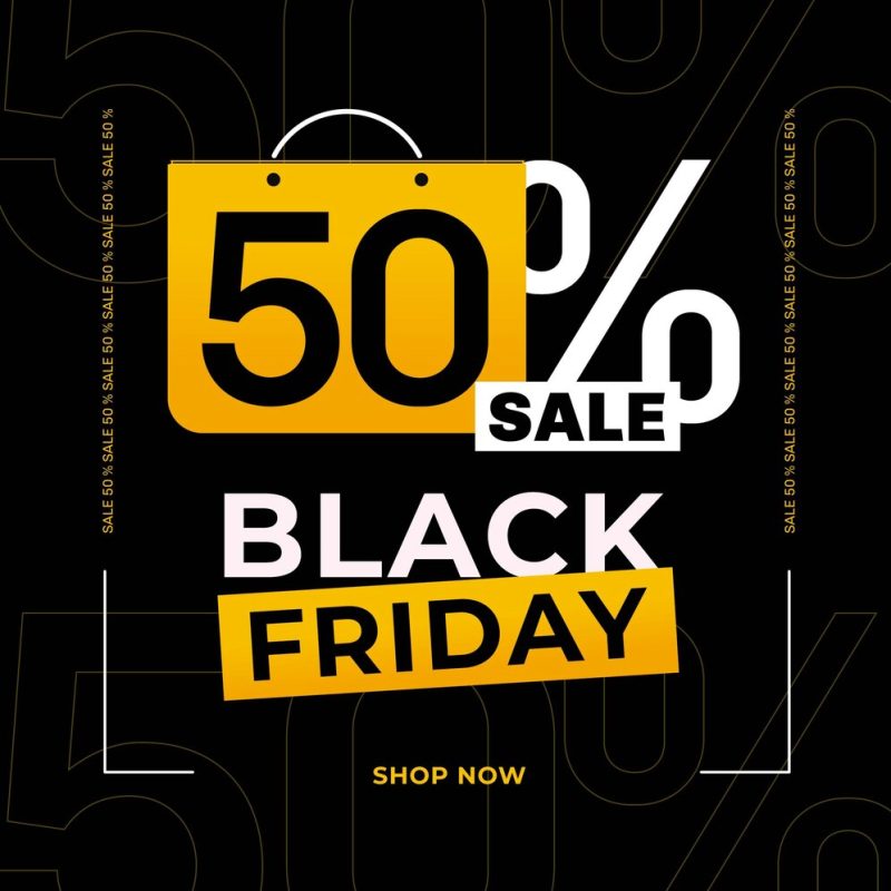 Black Friday concept in flat design Free Vector