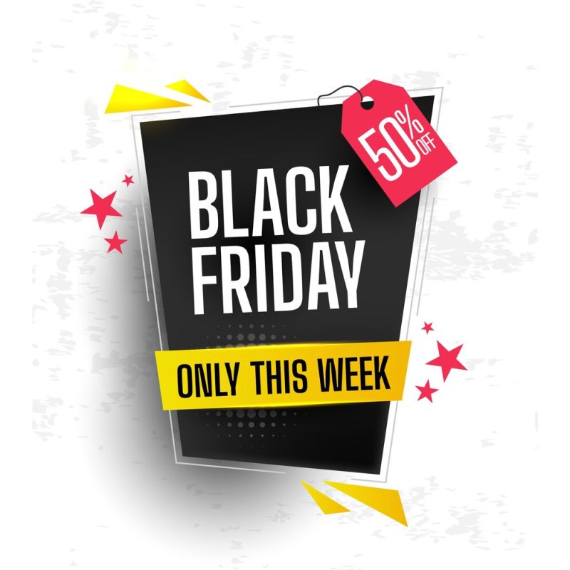 Black Friday concept with flat design Free Vector