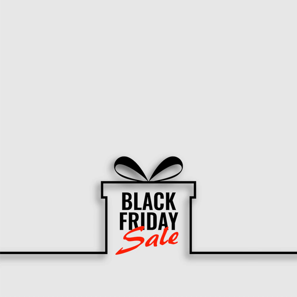 Black Friday Sale Background With Line Gift Box 1017 34612