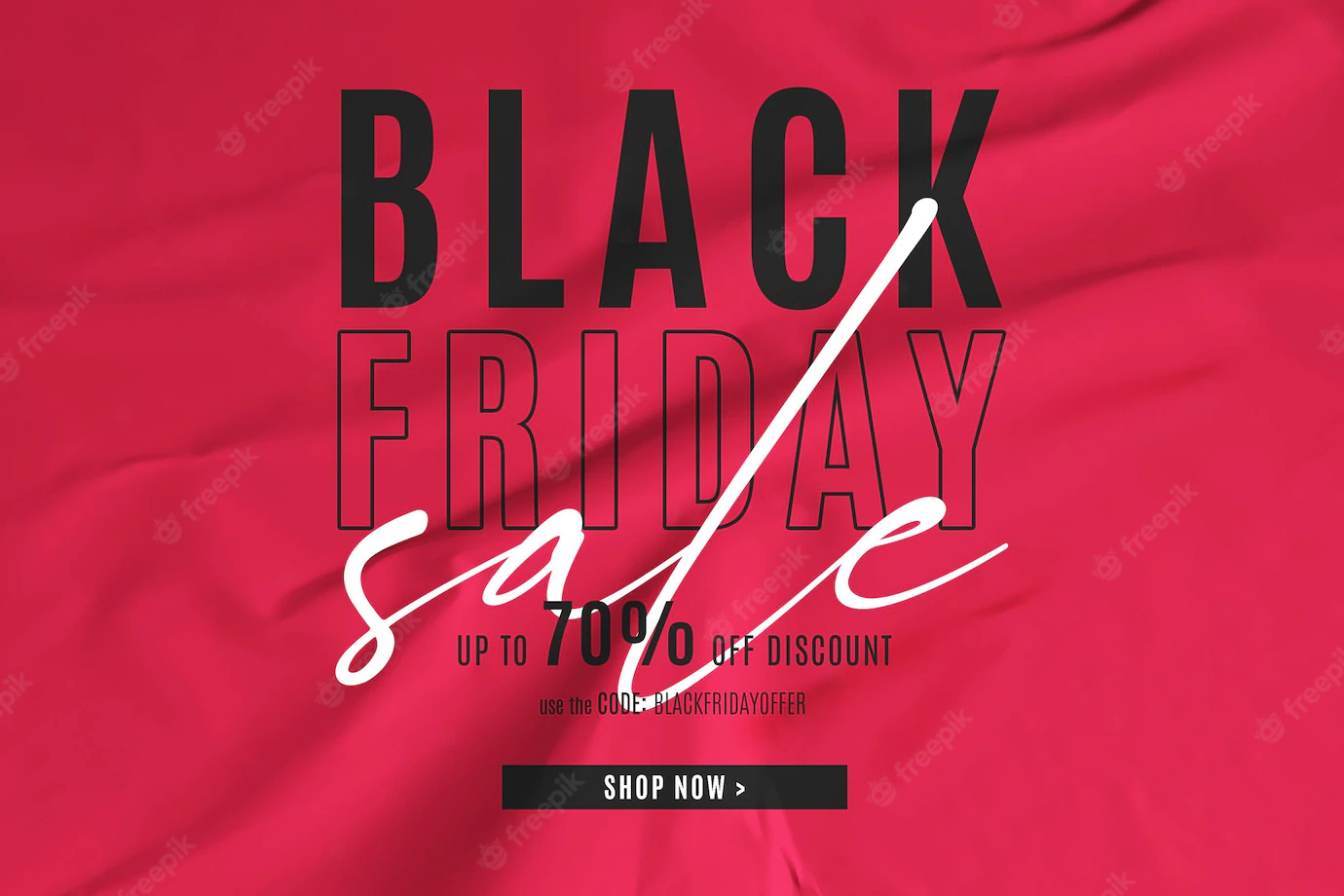 Black Friday Sale Banner Red Glued Paper Background 1361 3500