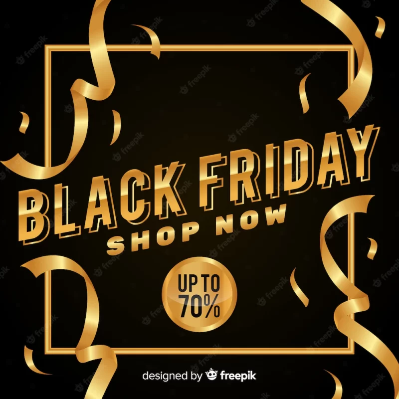 Black Friday sale banner Free Vector