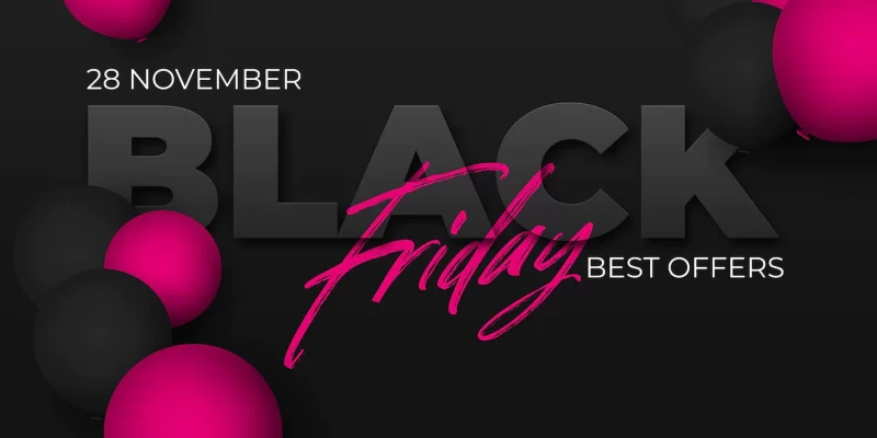 Black friday sale banner Free Vector