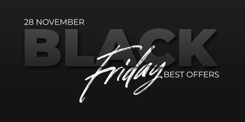 Black friday sale design template. conceptual layout for web and print. Free Vector