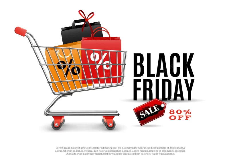 Black friday sale poster Free Vector