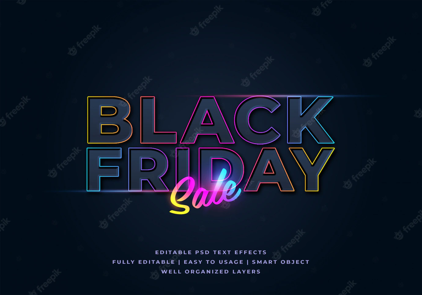 Black Friday Sale Text Style Effect Mockup 106244 180