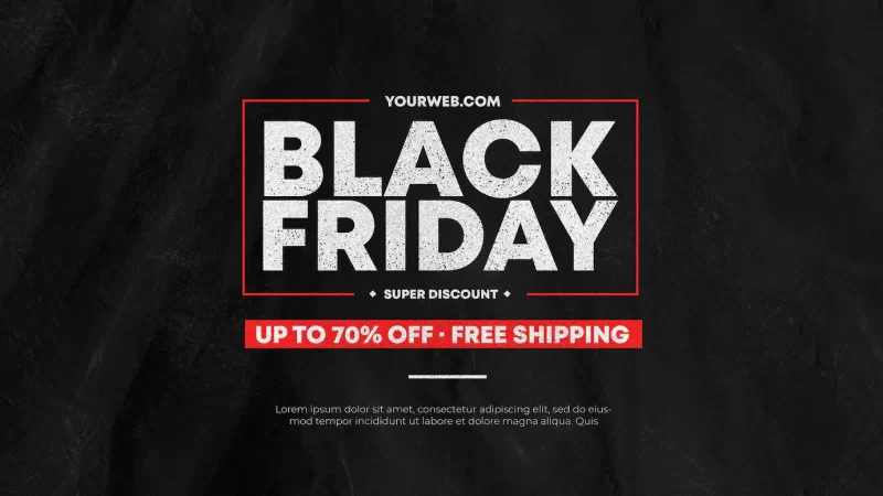 Black friday sale with texture background Free Psd